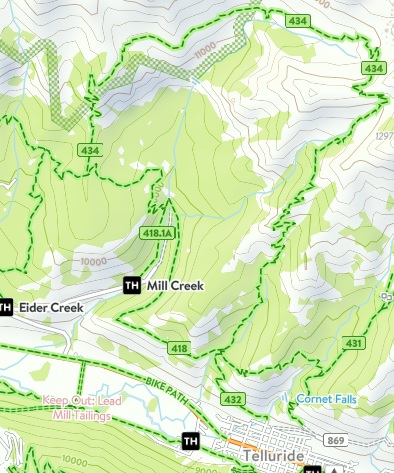sneffels-highline-trail-map