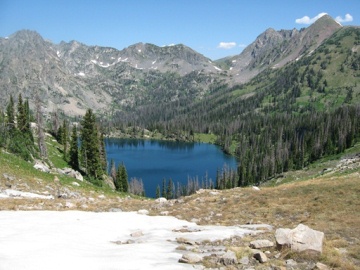 gilpin lake from pass