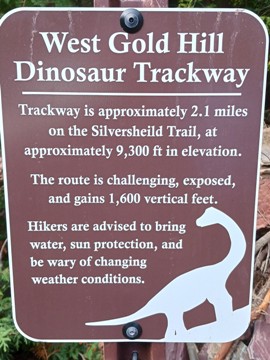 west gold hill dinosaur tracks